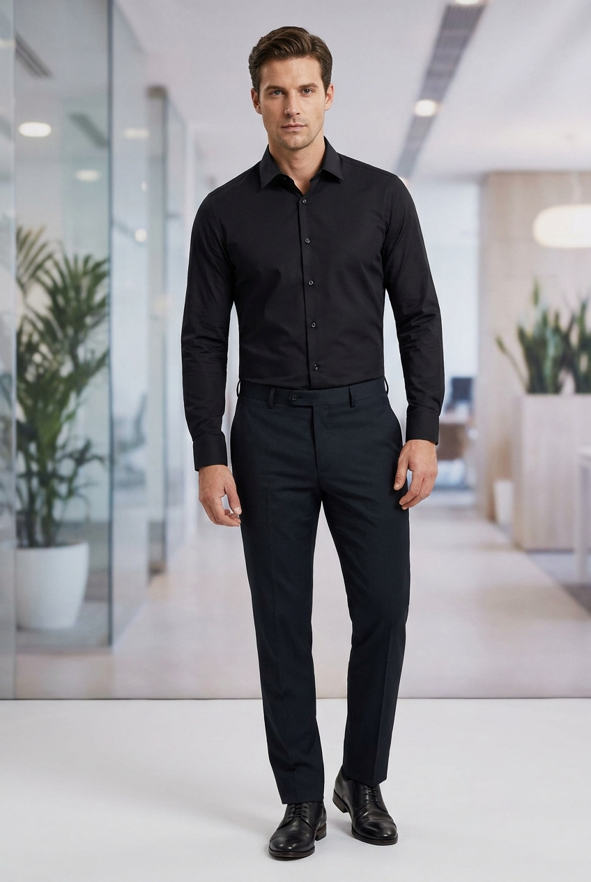 Anti-Wrinkle Shirt - Black