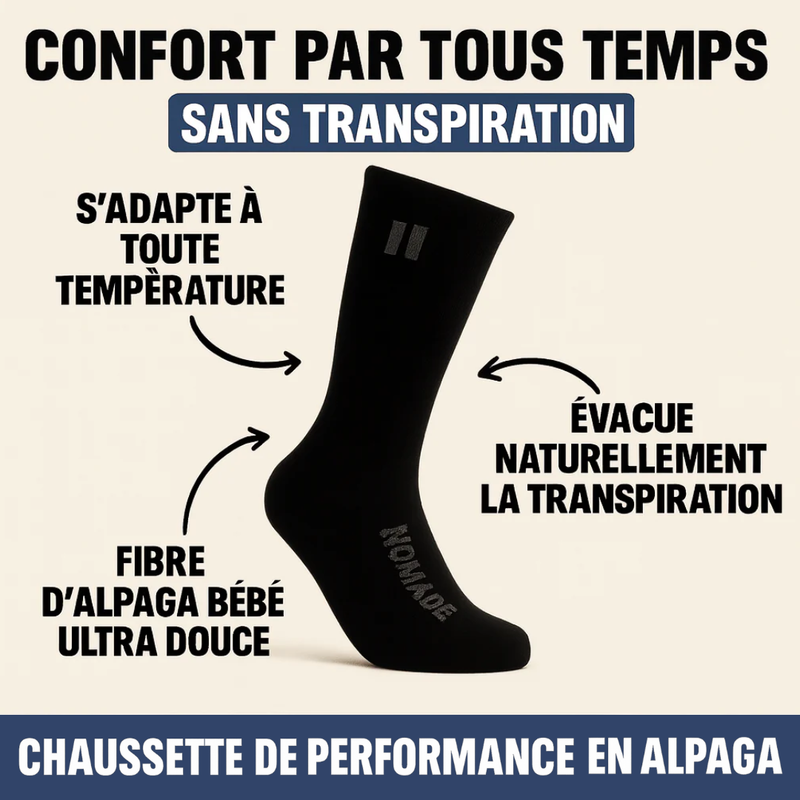 CHAUSSETTES EN ALPAGA NOMADE